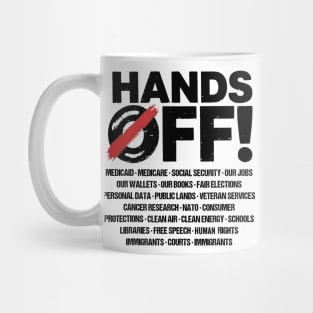 Hands Off America – Anti-Trump Resistance Message Mug
